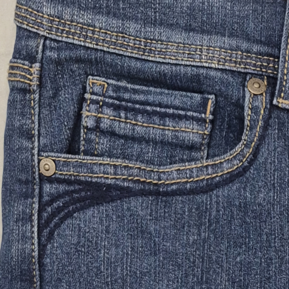 Style & Co Core jeans women's 12 Long dark wash rail straight stretchy high rise - Picture 8 of 16